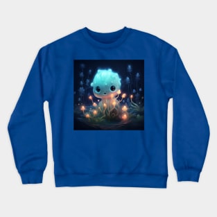 Lumalee - Cute little bioluminescent character Crewneck Sweatshirt